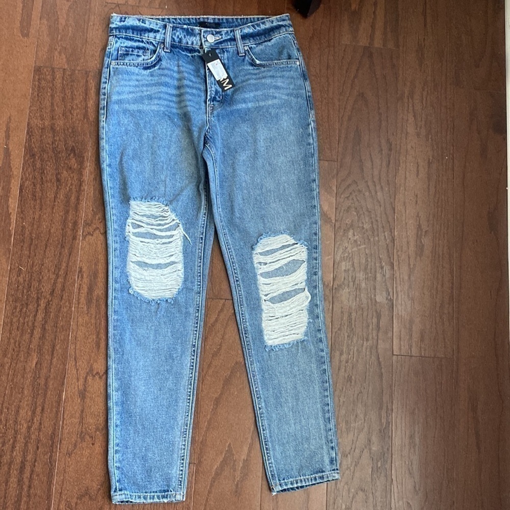 AFRM High Rise Distressed Jeans 25 - Picture 5 of 8